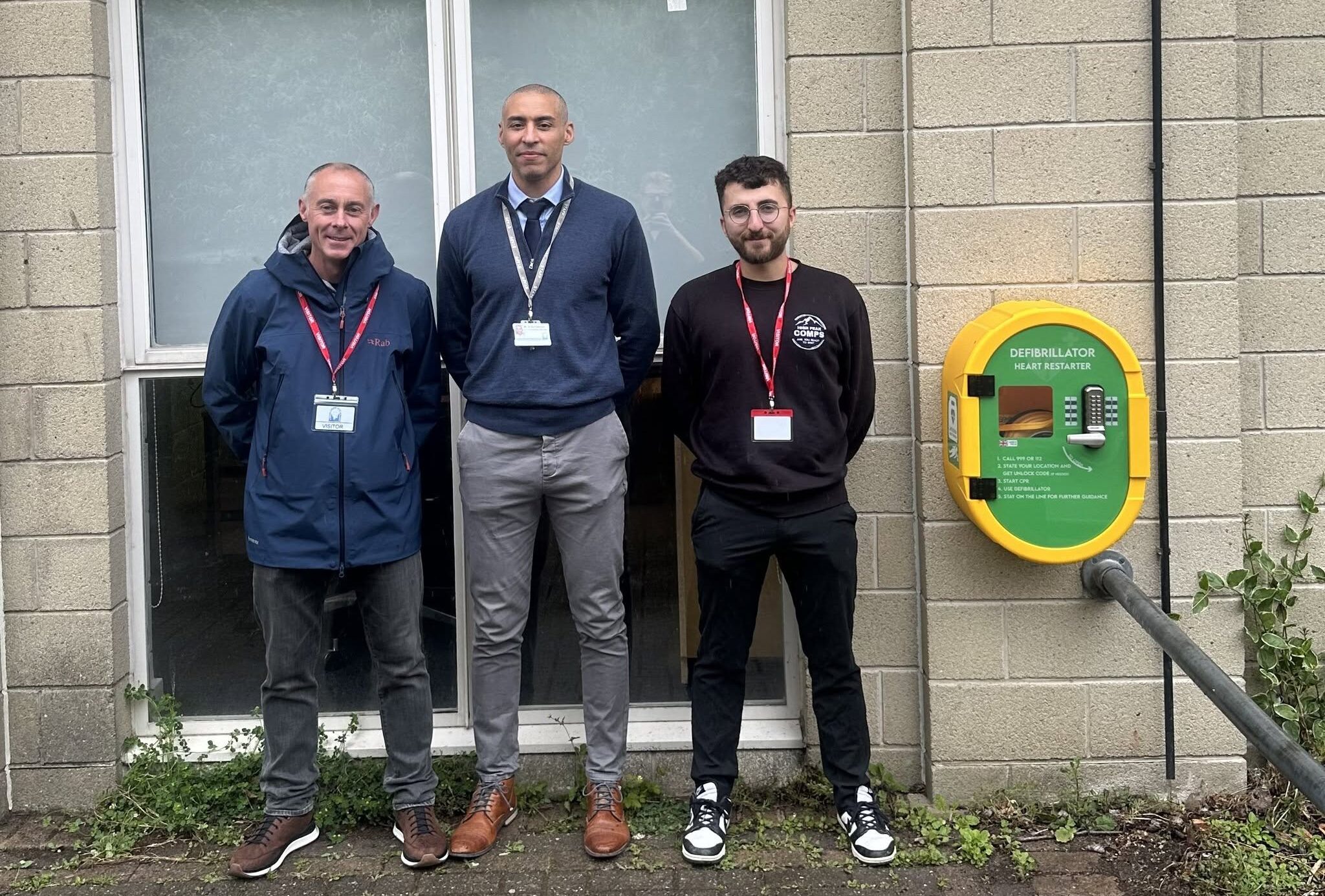 New Defibrillator Fitted at Buxton Community School