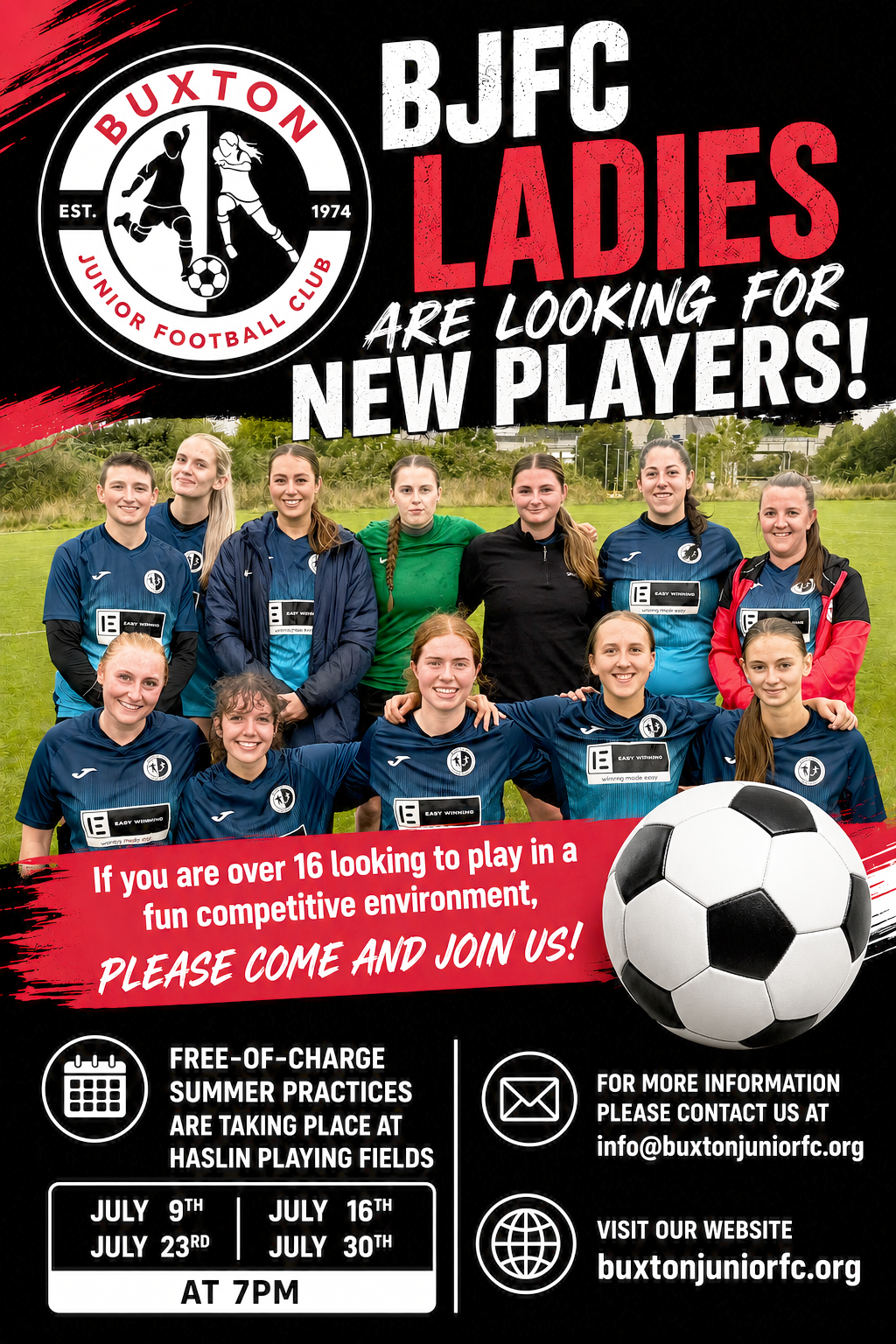 We are recruiting new players!